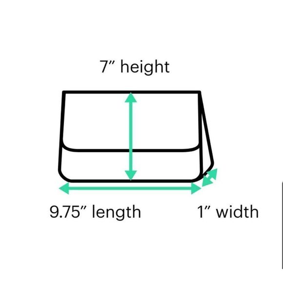 Calvin Klein White and Blue Wristlet - 9.75" L, 1" D, 7" H - Picture 3 of 5